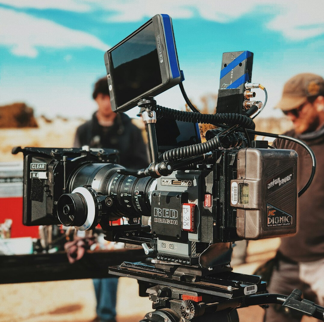 cinema camera on set