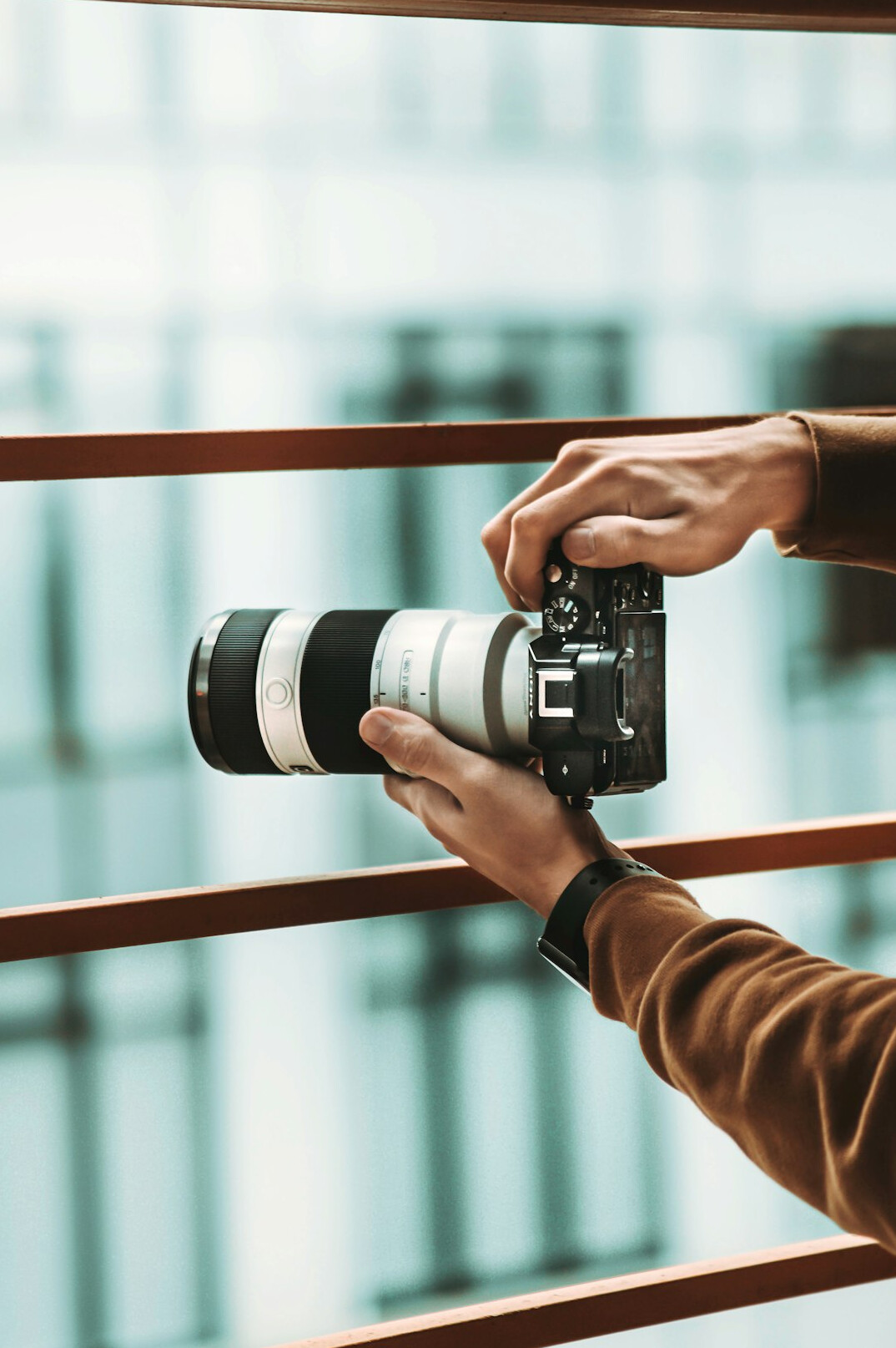 filmmaker holding camera