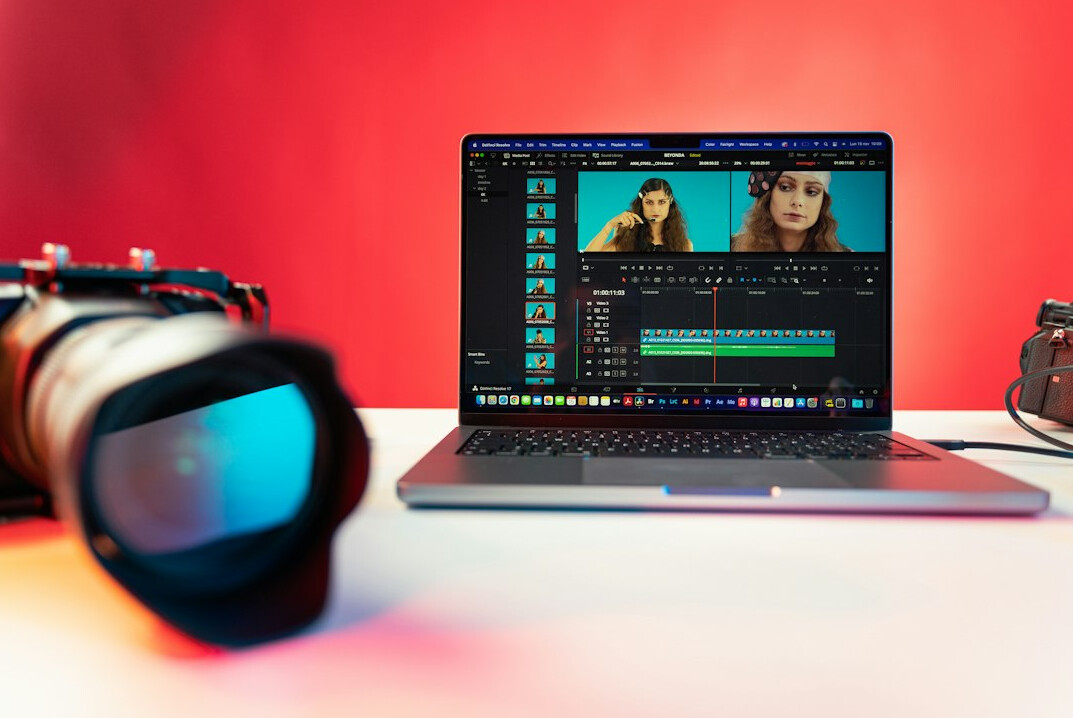 video editor reviewing footage
